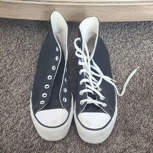Converse Black and White High-Top Sneakers